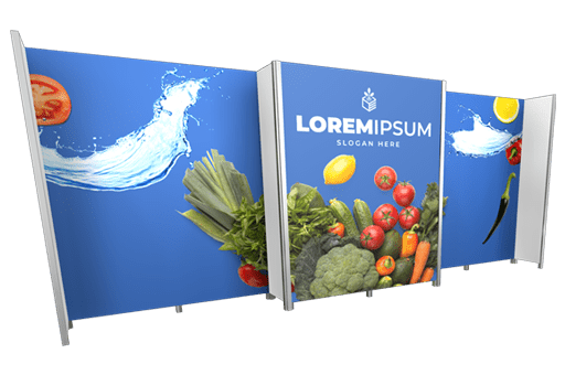 Stand D - 20 Fuß breit